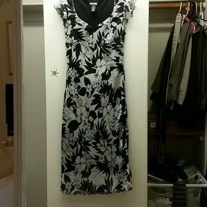 Believe black and white dress
